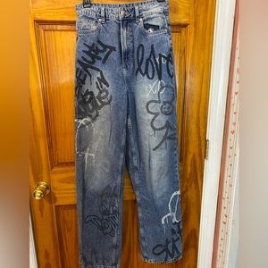 H&M wide leg jeans